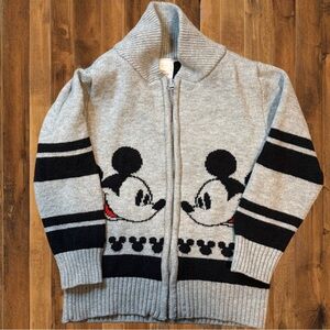 ✨ Disney Junior Mickey Mouse Knit Zip-Up Sweater – Size 3T